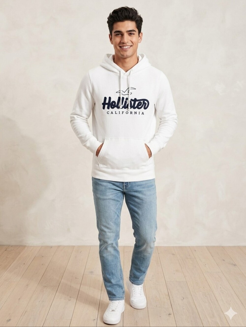 Hollister White Hoodie